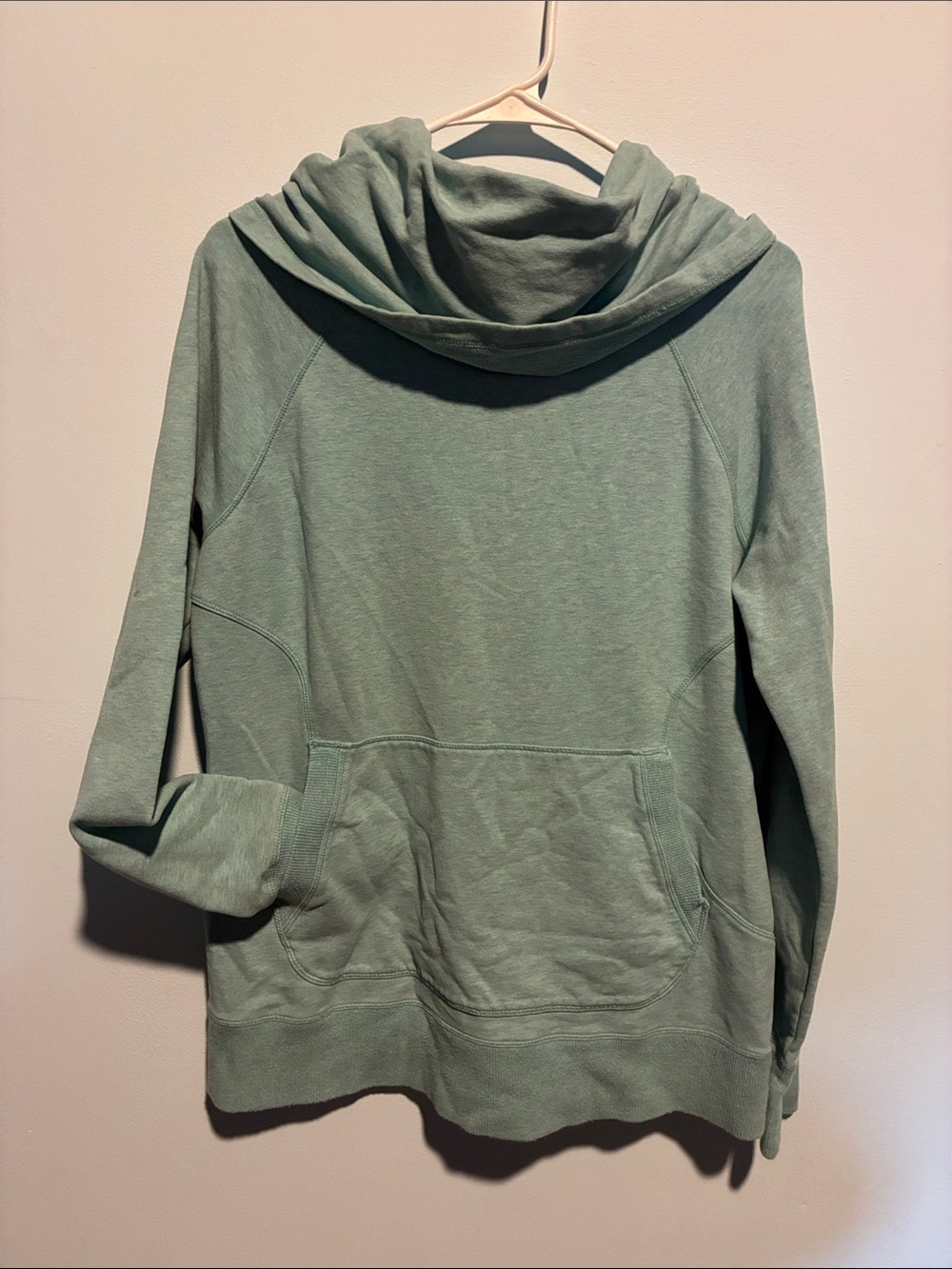L.L. Bean Light Teal Hooded Pullover